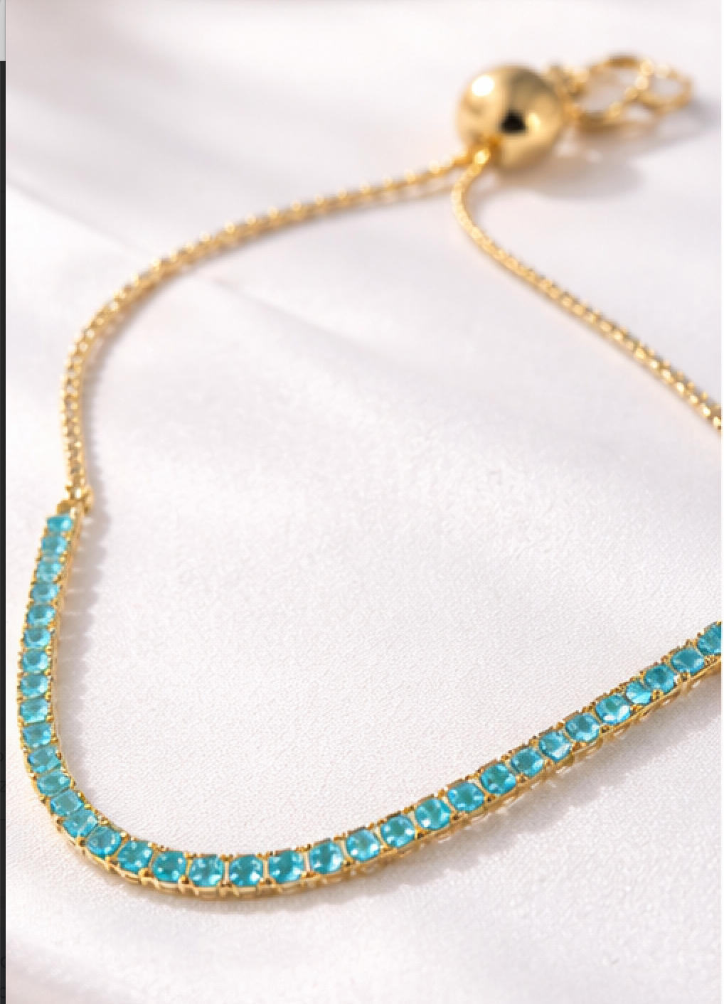 Pulsera tenis multicolor ajustable